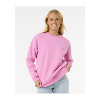 Bluza RIP CURL Hibiscus Diamond Heritage Crew różowy