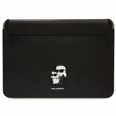 Pokrowiec Karl Lagerfeld Saffiano Karl&Choupette na laptopa 16" - czarny