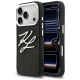 Etui Karl Lagerfeld IML Glitter KL Diamond Logo na iPhone 17 Pro - czarne