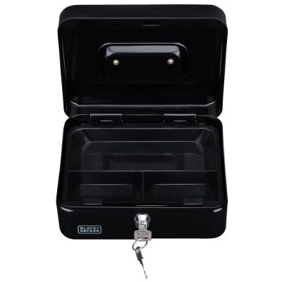 KASETKA METALOWA NA PIENIĄDZE DOKUMENTY 20x8,5x16 CM BLACK + DECKER