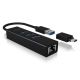3. ICY BOX IB-HUB1419-LAN USB 3.2 Gen 1 (3.1 Gen 1) Type-A Czarny
