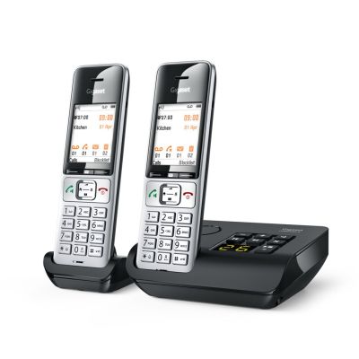 7. Telefon analogowy/DECT Gigaset COMFORT 500A duo Nazwa i identyfikacja dzwoniącego Czarny, Srebrny