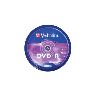 Płyta DVD Verbatim 43551 (4,7GB; 16x; 100szt.; Cake)