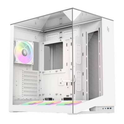 2. GameMax NEX C56 VC WH zabezpieczenia & uchwyty komputerów Midi Tower Biały
