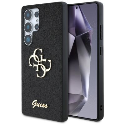 Etui Guess Fixed Glitter Big 4G Metal Logo do Samsung Galaxy S25 Ultra czarny