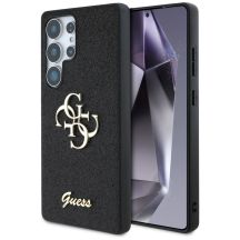 Etui Guess Fixed Glitter Big 4G Metal Logo do Samsung Galaxy S25 Ultra czarny