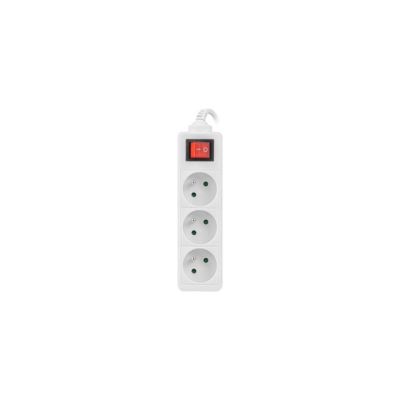 Przedłużacz Lanberg PS1-03E-0300-W (3m; kolor biały)
