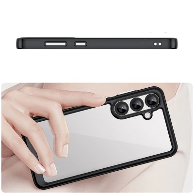 4. Etui Outer Space Case do Samsung Galaxy A36 pokrowiec z elastyczną ramką  - czarne