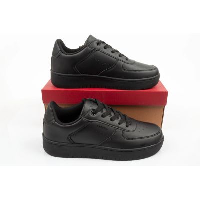 9. Levi's buty dziecięce sportowe Evelyn czarne młodzieżowe sneakersy