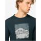 5. Longsleeve męski SUPER.NATURAL M LITHOGRAPHY MOUNTAIN LS granatowy