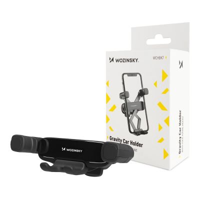 7. Wozinsky uchwyt grawitacyjny na telefon na kratkę w samochodzie czarny (WCHBK7)