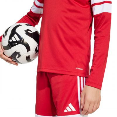 6. Koszulka dla dzieci adidas Squadra 25 Long Sleeve Jersey czerwono-biała JJ0041