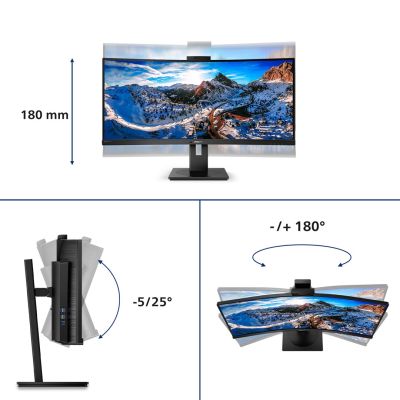4. MONITOR PHILIPS LED 34" 346P1CRH/00