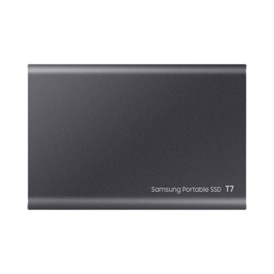 4. Dysk zewnętrzny SSD Samsung T7 (1TB; USB 3.2; szary; MU-PC1T0T/WW)