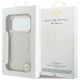 8. Etui Guess Saffiano Peony & Ring MagSafe na iPhone 18 Pro / 17 Pro - beżowe