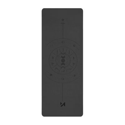 Mata do ćwiczeń Wozinsky WNSP-NKB 183 x 61 x 0,5 cm gimnastyczna do jogi z naturalnego kauczuku - czarna