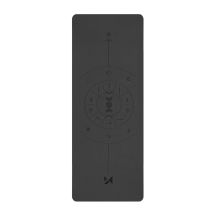 Mata do ćwiczeń Wozinsky WNSP-NKB 183 x 61 x 0,5 cm gimnastyczna do jogi z naturalnego kauczuku - czarna