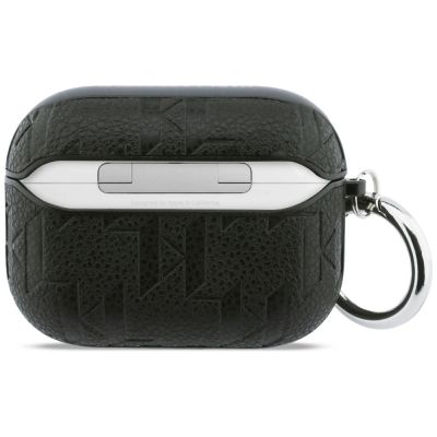 2. Etui Karl Lagerfeld Monogram Karl & Choupette Head na AirPods Pro 3 - czarne