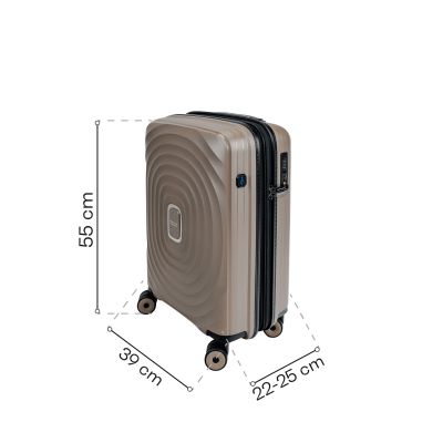 12. Walizka kabinowa SwissBags Echo 55 cm 17782 szampański