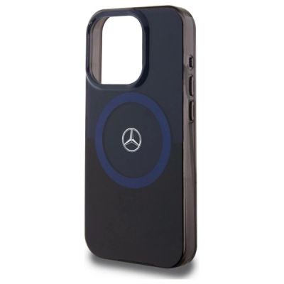 6. Etui Mercedes MB Double Layer BiColor MagSafe na iPhone 16 Pro Max - niebieskie