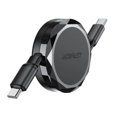 2. Kabel Acefast C13-03 USB-C - USB-C 60W zwijany - czarny