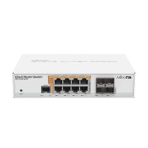 Mikrotik CRS112-8P-4S-IN łącza sieciowe Gigabit Ethernet (10/100/1000) Obsługa PoE Biały