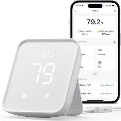 3. SwitchBot HUB 2 inteligentny dom - nadajnik Bezprzewodowy Do zawieszenia na ścianę Podczerwień