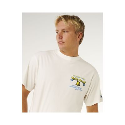 5. Koszulka męska RIP CURL Bells Pro 26 Bell Logo Tee biała