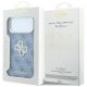 8. Etui Guess 4G & Big Strass Logo na iPhone 18 Pro / 17 Pro - niebieskie