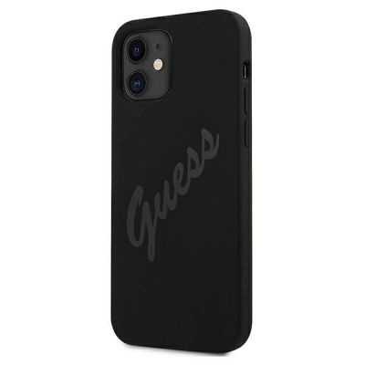 2. Etui Guess Script Vintage na iPhone 12 mini - czarne