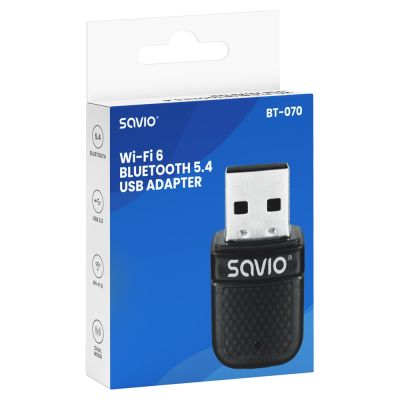 3. SAVIO ADAPTER USB WIFI BLUETOOTH 5.4 BT-070