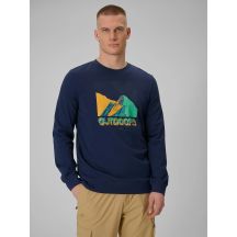 Longlseeve z nadrukiem męski 4F 4FRAW25TLONM618-31S