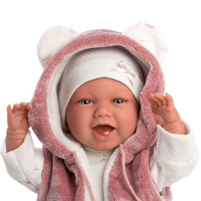 2. Lalka Llorens LL-74070 bobas, śmiejący się, Mimi 42cm