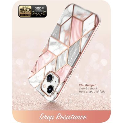 4. Etui Supcase Cosmo na iPhone 14 Plus - różowy marmur