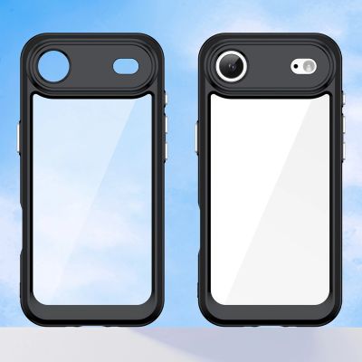 8. Etui Outer Space na iPhone 17 Air - czarne przezroczyste