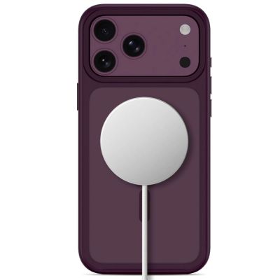 3. Etui Tech-Protect Magmat Magsafe CC na iPhone 18 Pro Max / 17 Pro Max - burgundowe matowe