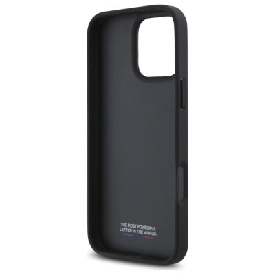 7. Etui BMW M Perforated Tricolor Detail Line na iPhone 16 Pro - ciemnoszare