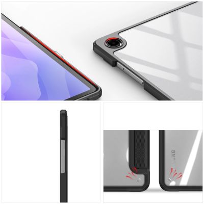 6. Etui Dux Ducis Toby pancerne etui z klapką na Samsung Galaxy Tab A11 Plus/A9 Plus - czarne