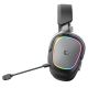 3. Słuchawki Rampage RETSU Słuchawki bezprzewodowe nauszne BT 2.4G RGB czarne