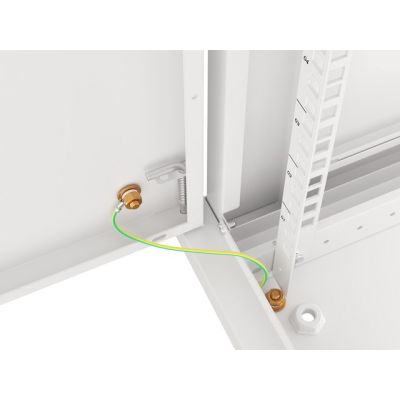 16. SZAFA INSTALACYJNA RACK WISZĄCA 19" 12U 600X600 SZARA DRZWI METALOWE (FLAT PACK)