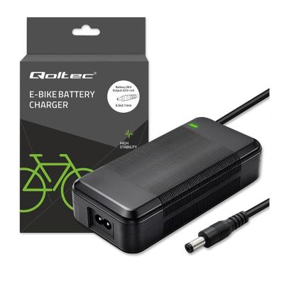 Qoltec Szybka Ładowarka do roweru skutera elektrycznego  36V | 42V | 4A | 5.5*2.1 +kabel zasilający