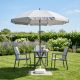 27. PARASOL OGRODOWY 185CM SZARY