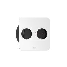 Bachmann 946.015 gniazdko elektryczne Type E + USB A + USB C Stal nierdzewna