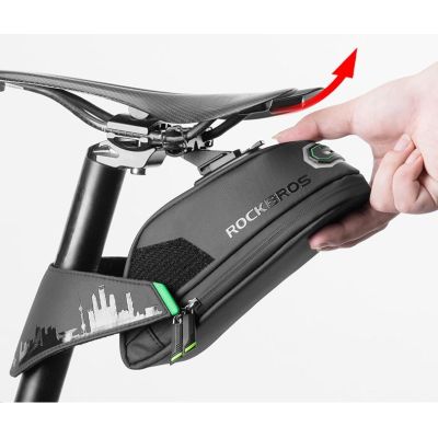2. Rockbros torba rowerowa podsiodłowa czarna C27-1