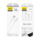 9. Dudao przewód kabel USB Typ C 2.1A 1m biały (L4T 1m white)