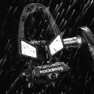 11. Bloki do pedałów Rockbros RD9 SPD z włókna węglowego i stopu tytanu - czarne
