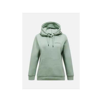 Bluza damska PEAK PERFORMANCE W Original Small Logo Hood kolor zielony