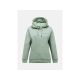 Bluza damska PEAK PERFORMANCE W Original Small Logo Hood kolor zielony