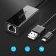 2. Karta sieciowa Ugreen 30985 zewnętrzna do Chromecast ze złączami micro USB / USB-A 100Mb/s 1m - czarna