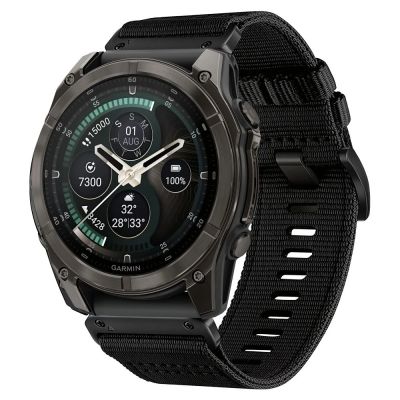 Pasek Tech-Protect Nylon Classic na Garmin Fenix 5X / 5X Plus / 6X / 6X Pro / 7X / 8 / 8 Pro / 9 / 9 Pro (47 mm) - czarny